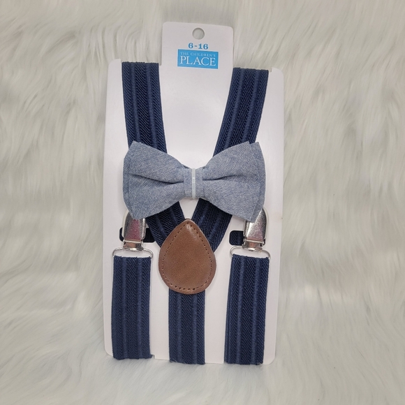 Boys matching bow tie and suspenders set. - Picture 2 of 3